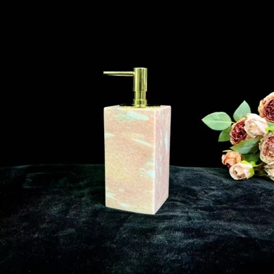 Pink Marble Bathroom Set