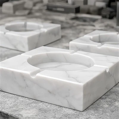 White Marble Ashtray